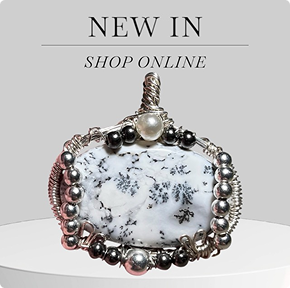 Dentric Agate Wrapped Palmstone Necklace