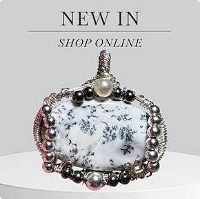 Dentric Agate Wrapped Palmstone Necklace
