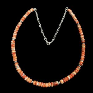 Custom Spiney Turquoise Necklace Necklace accented with SS Pearls