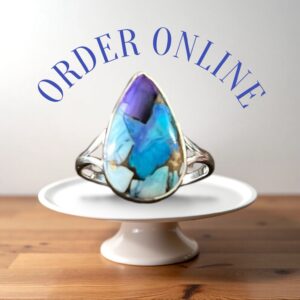 Ice Blue Dahlia (Size 7) Style 3