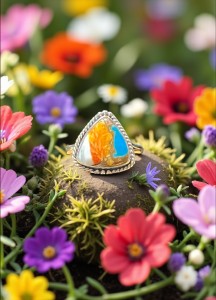 Oyster Turquoise Ring (Size 7)