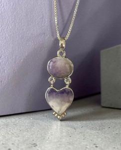 Rare Tiffany Stone Sterling Silver Necklace