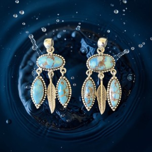 Gorgeous Genuine Golden Hills Turquoise Necklace